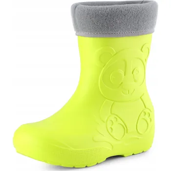 Chlapecké holínky Holínky dětské zateplené pěnou gumáky zateplené Žluté 26-27