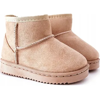 Dívčí sněhule Dětské sněhule béžové barvy, velikost 26