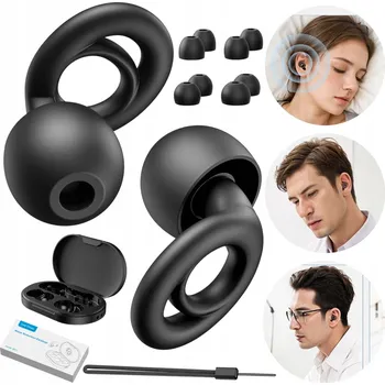 ŠPUNTY DO UŠÍ NA SPANÍ, DO KANCELÁŘE, NA CESTOVÁNÍ, PRO RELAXACI, PROTI CHRÁPÁNÍ XS S M L + POUZDRO