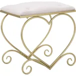 Stolička Heart růžová/zlatá
