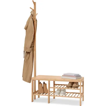 Dámské šaty 691683 - Tchibo - Lavice s věšákem na šaty - barva: hnědá