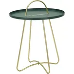 Odkládací stolek Grent 45 cm zlatý/zelený