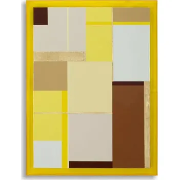 Obraz Obraz Lacquered 60x80 cm žlutý/hnědý