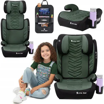 Autosedačka AUTOSEDAČKA MODEL LEONARDO ČERNO-ZELENÁ PROŠÍVANÁ R129 100-150 CM