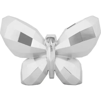 Váza Designová váza Butterfly 22 cm stříbrná