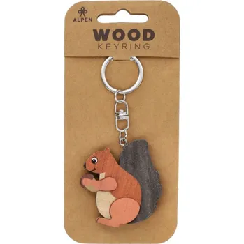 Přívěsek Dřevěný přívěsek Veverka