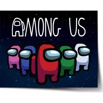 Plakát Sablio Plakát AMONG US ve vesmíru - 60x40 cm