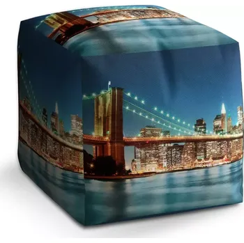 Taburet Sablio Taburet Cube Rozsvícený most 2: 40x40x40 cm