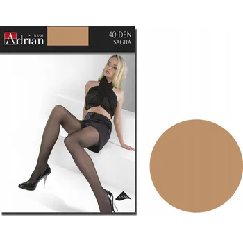 Dámské punčochy Punčocháče hladké Adrian SAGITA 40 DEN hnědé Opal, velikost 2