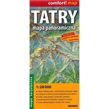 Tatry mapa panoramiczna mapa turystyczna 1:28 000 Kolektiv autorů