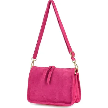 Kabelka Beltimore kabelka přes rameno z pravé kůže růžová
