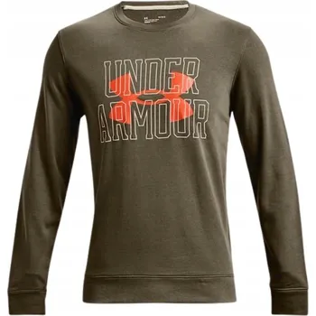Pánská mikina Pánská mikina Under Armour UA Rival Terry Logo Crew zelená S