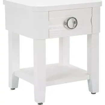 Noční stolek Noční stolek Shine 45 cm bílý