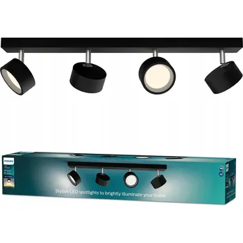 Stropní bodové svítidlo kulatý Philips černé