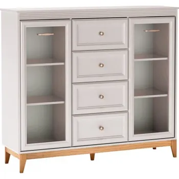 Obývací stěna Vitrína Stebin SE07, Osvětlení: bez osvětlení, Barva: kašmír MIRJAN 5903211451683