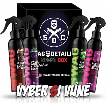 Vůně do auta SWAG Mystery Scent Box - vyber si 4 vůně v dárkové krabičce