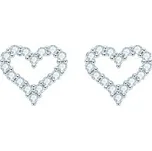 MN157 Stříbrné náušnice srdce