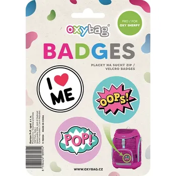 Školní batoh Sada vyměnitelných placek Oxy Sherpy - Crazy