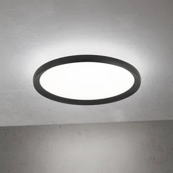 Orion LED stropní svítidlo Kant, Ø 40 cm černé, CCT kov/plast černá, bílá LED 11,5 W + LED 15,5 - Doprava zdarma
