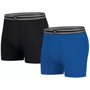 Boxerky Atlas For Men Sada 2 pohodlných boxerek, Modrá, Velikost L Q2101