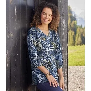 Dámské tričko Atlas For Men Krepová halena s potiskem zvířecích motivů , Se vzorem, Velikost 36-38 ZM802