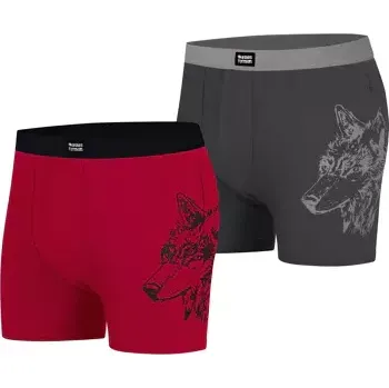 Boxerky Atlas For Men Sada 2 originálních boxerek, Šedá , Velikost 5XL Q2157
