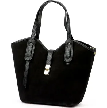 Kožená kabelka Luka 25-006 - černá