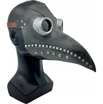 Pleťová maska Maska na obličej Havraní maska latexová starověká bronzová