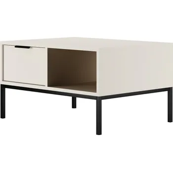 Konferenční stolek Konferenční stolek Austin 80 cm černý/bílý