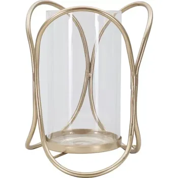 Svícen Svícen Glox 21 cm bronzový/čirý