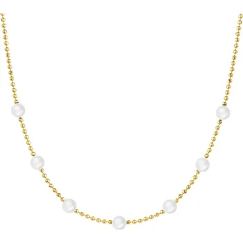 Náhrdelník Zlatý náhrdelník s perlami - AP543-8589