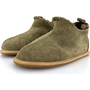 Pánské pantofle Unisex vlněné papuče THOR, kaki 44