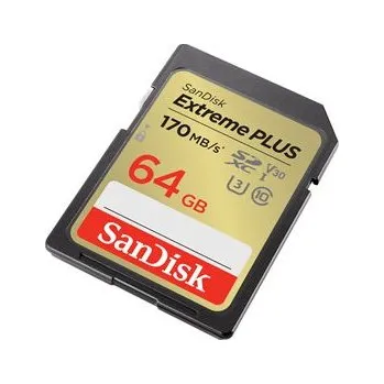 Operační paměť Extreme PLUS 64GB SDXC 170MB s UHS-I C10 SDSDXW2-064G-GNCIN
