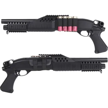 Airsoftová zbraň AGM Airsoft brokovnice M180-A1 CQB bez pažby, krátká