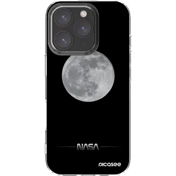 Pouzdro na mobilní telefon Picasee silikonový průhledný obal pro Apple iPhone 16 Pro - Moon Minimal