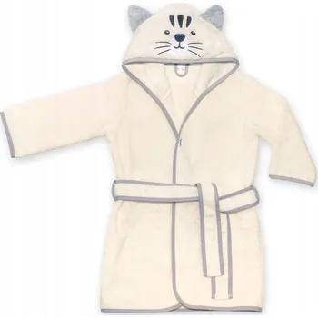 Dívčí župan UVIE Teplý dětský župan béžový Tygr 104-116 cm