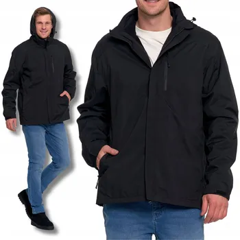 Pánská softshellová bunda Moraj pánská softshellová bunda s odepínací kapuce, pánská bunda s fleecem, velikost XXL