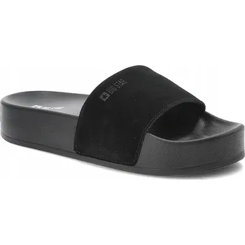 Dámské pantofle Dámské semišové NAZOUVÁKY BIG STAR NN274A670 černé 38