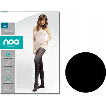 Dámské punčochy Punčocháče hladké Knittex 40den černé Nero velikost 5