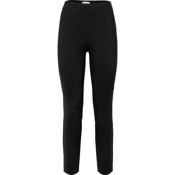 Dámské kalhoty 720011 - Tchibo - Strečové kalhoty s žakárovým vzorem - pro ženy - vel. 40 - barva: černá/žakár