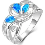 NB-5104-OP05-62 Stříbrný prsten s modrým opálem