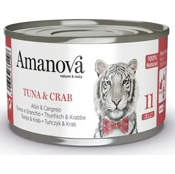 Krmivo pro kočku Amanova Cat Tuna & Crab - tuňák a krab v želé, konzerva 70g [11]