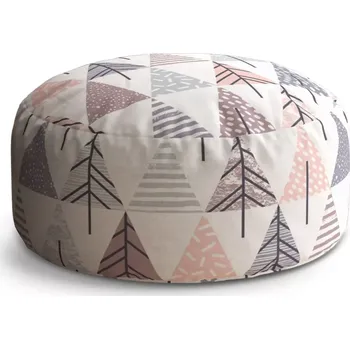 Taburet Sablio Taburet Circle Barevné stromky: 38x48 cm