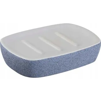 Mýdlenka Volně stojící Mýdlenka Bisk , bílá, modrá, keramická