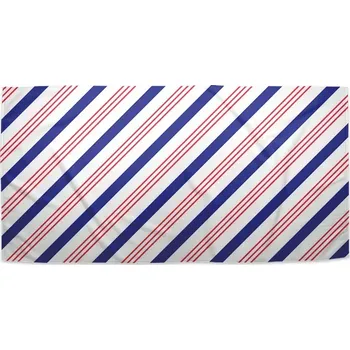 Osuška Sablio Ručník Modročervené pruhy - 50x100 cm