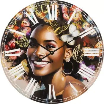 Hodiny Nástěnné hodiny Kourt 60 cm vícebarevné