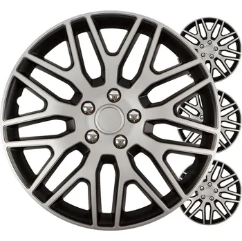 Poklice na kolo Poklice Dakar 16” černo-stříbrná sada 4ks COLOR BOX