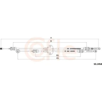 Tažné lanko, ruční převodovka COFLE 10.2458