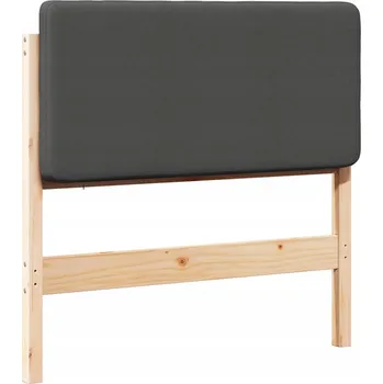 Čalouněné čelo postele s čelo Hnědá a tmavě šedá 100 cm