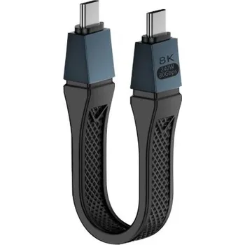 Příslušenství k fotoaparátu mobilního telefonu 240W 8K 80Gbps USB-C - USB-C Thunderbolt 5 krátký datový kabel 13cm